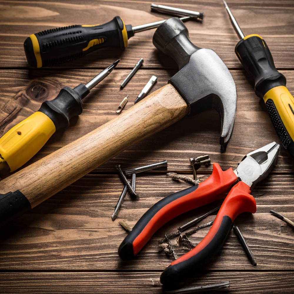 Молотки, ножовки, ножницы