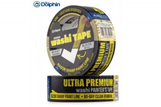 Скотч малярный DOLPHIN Washi 48ммх50м (деликатный) • 10-060