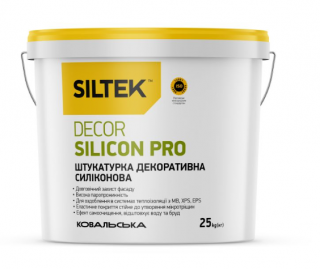 Siltek Decor Silicon Pro Силіконова штукатурка камінцева 1,5 мм, база DА, 25 кг